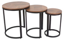 Nesting Coffee Table Set/3 Pcs 30*46/40*51/50*57 cm