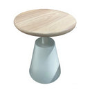 Round Timber Top End Table Coffee Table Set 40*40*55.5 cm