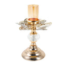 Glass Craft Wedding Table Centrepiece Candleholder 25cm