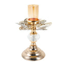 Glass Craft Wedding Table Centrepiece Candleholder 25cm