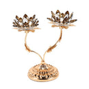 Glass Craft Wedding Table Centrepiece Candleholder 24*24cm