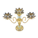 Glass Craft Wedding Table Centrepiece Candleholder 37*27cm