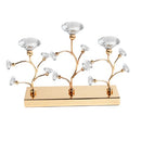 Glass Craft Wedding Table Centrepiece Candleholder 23*8*20cm