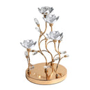 Glass Craft Wedding Table Centrepiece Candleholder 30*18cm