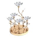 Glass Craft Wedding Table Centrepiece Candleholder 24*19.5cm