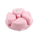 Plastic Divided Round Snack Box 24*24*7 cm