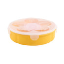 Plastic Divided Round Snack Box 25*25.5*7 cm