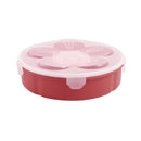 Plastic Divided Round Snack Box 25*25.5*7 cm