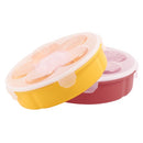 Plastic Divided Round Snack Box 25*25.5*7 cm