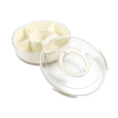 Plastic Divided Round Snack Box 30*10*30