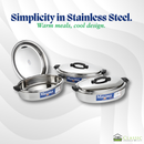 Stainless Steel Maxima Oval Hot Pot Set 3500ml 5000ml 7500ml