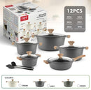 Marble Cookware Casserole Set/6 Pcs 20/24/28/28/32 (Inspect Actual)