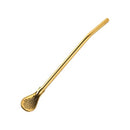 Stainless Steel Straw Spoon Utensils Set/6 Pcs 7.5*16cm