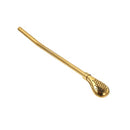 Stainless Steel Straw Spoon Utensils Set/6 Pcs 7.5*16cm