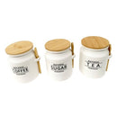 Ceramic Canister Set/3 Pcs with Spoon 14*9.5 cm