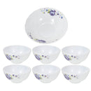 Ceramic Floral Pattern Bowl Set/7 Pcs 20 cm/11.5 cm