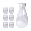 Lead Free Glass Tumbler & Jug Set/7 Pcs