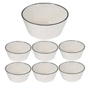 Ceramic Floral Pattern Bowl Set/7 Pcs 20 cm/11.5 cm