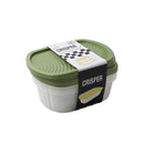 Stackable Rectangular Plastic Crisper Box Set/3 Pcs 12*16.5*5.5 cm