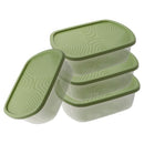 Stackable Rectangular Plastic Crisper Box Set/3 Pcs 20*15*6.5 cm