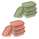 Stackable Rectangular Plastic Crisper Box Set/3 Pcs 20*15*6.5 cm