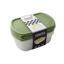 Stackable Rectangular Plastic Crisper Box Set/3 Pcs 20*15*6.5 cm