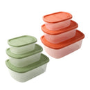 Stackable Rectangular Plastic Crisper Box Set/3 Pcs 24.5*18*8 cm