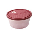Stackable Round Plastic Crisper Box Set/4 Pcs 2800ML+1800+800+500ML