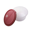 Stackable Round Plastic Crisper Box Set/4 Pcs 2800ML+1800+800+500ML