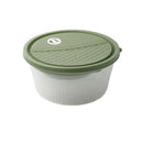Stackable Round Plastic Crisper Box Set/4 Pcs 2800ML+1800+800+500ML