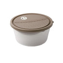 Stackable Round Plastic Crisper Box Set/4 Pcs 2800ML+1800+800+500ML