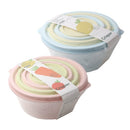 Stackable Round Plastic Crisper Box Set/4 Pcs 2+1.05+0.53+0.2L