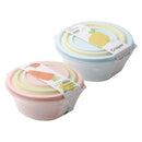 Stackable Round Plastic Crisper Box Set/3 Pcs 1+0.53+0.2L