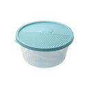 Stackable Round Plastic Crisper Box Set/4 Pcs 19*19 cm