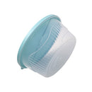 Stackable Round Plastic Crisper Box Set/4 Pcs 19*19 cm