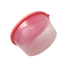 Stackable Round Plastic Crisper Box Set/3 Pcs 22*10.5 cm