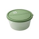 Stackable Round Plastic Crisper Box Set/3 Pcs 22*10.5 cm