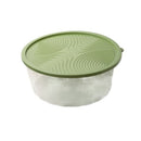 Stackable Round Plastic Crisper Box Set/3 Pcs 23*9.5 cm