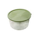 Stackable Round Plastic Crisper Box Set/3 Pcs 23*9.5 cm