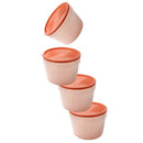 Stackable Round Plastic Crisper Box Set/3 Pcs 20*8 cm