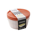 Stackable Round Plastic Crisper Box Set/3 Pcs 20*8 cm