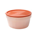 Stackable Round Plastic Crisper Box Set/3 Pcs 20*8 cm