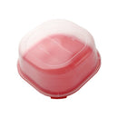 Stackable Square Plastic Crisper Box Set/5 Pcs 23*23*9 cm