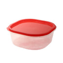 Stackable Square Plastic Crisper Box Set/5 Pcs 23*23*9 cm