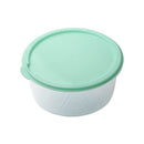 Stackable Round Plastic Crisper Box Set/5 Pcs 23.5*10.5 cm