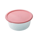 Stackable Round Plastic Crisper Box Set/5 Pcs 23.5*10.5 cm