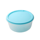 Stackable Round Plastic Crisper Box Set/5 Pcs 23.5*10.5 cm