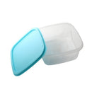 Stackable Square Plastic Crisper Box Set/5 Pcs 22.5 cm