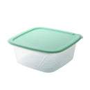 Stackable Square Plastic Crisper Box Set/5 Pcs 22.5 cm