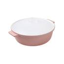 Plastic Microwave Cooking Pot Casserole Set/2Pcs 30*26 cm